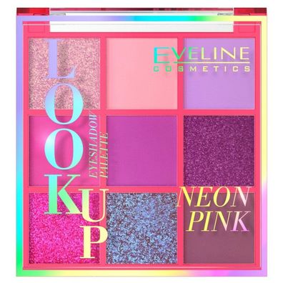 Look Up Neon Pink paleta 9 cieni do powiek 10,8g