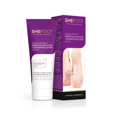 SheFoot Feuchtigkeitscreme für trockene und raue Füße + Shea