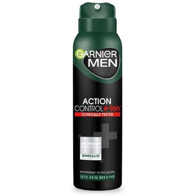Garnier Men Action Control 96h+ Klinisch getestetes Deo Spray 150ml
