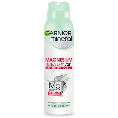 Garnier Mineral Spray Deodorant Magnesium Ultra Dry 72h - 150ml