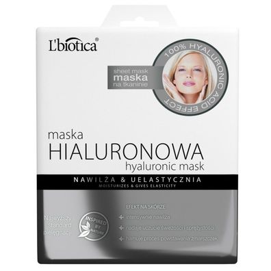 L`BIOTICA Hyaluronic Mask on Fabric - spendet Feuchtigkeit & strafft
