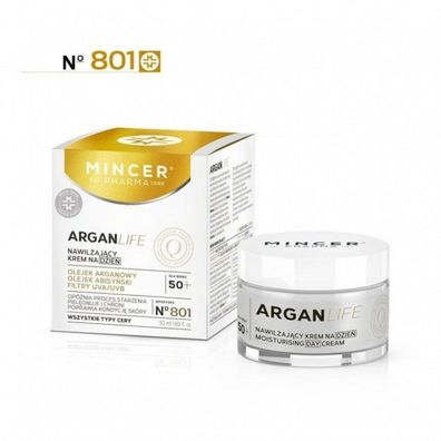 Mincer Pharma Argan Life 50+ feuchtigkeitsspendende Tagescreme Nr. 801 50ml