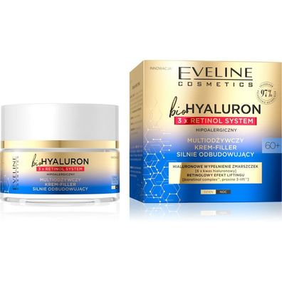 Eveline bioHYALURON 3xRetinol System 60+ Restorative Cream 50ml
