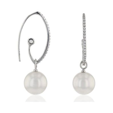 Luna-Pearls - 315.0371 - Ohrhänger - 925 Silber rhodiniert - Zirkonia