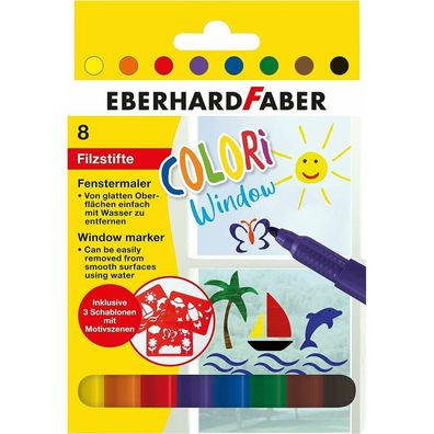 Eberhard FABER COLORi Fenstermalfarben farbsortiert