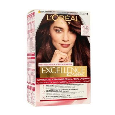 L'Oréal Professionnel Excellence Creme Farbe Creme 4.15 Frosty Brown 1op.