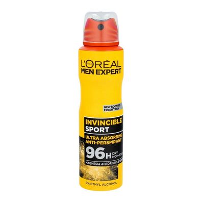 L'Oréal Professionnel Men Expert Anti-Transpirant Spray Deo Invicible Sport 150ml
