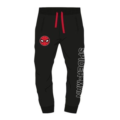 Bequeme Spiderman Freizeit- / Jogging- Hose für Jungen, schwarz, Größen 104 bis 134