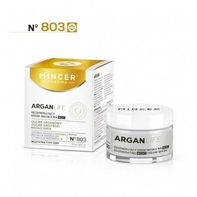 Mincer Pharma Argan Life 50+ Regenerierende Nachtcreme-Maske Nr. 803