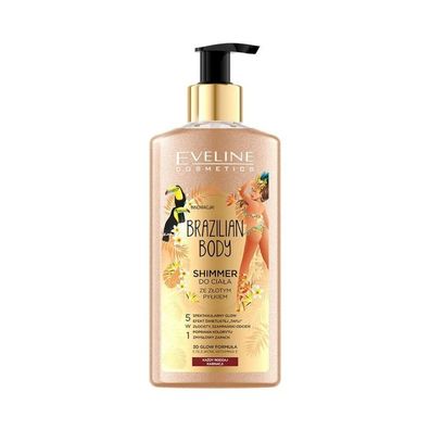 Eveline Brazilian Body Shimmer mit Goldstaub 5in1 für alle Hauttöne 150ml