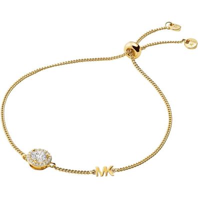 Gentle gold-plated bracelet with zircons MKC1206AN710