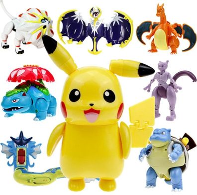 Pokemon Figuren mit Pokéball in Geschenkbox - Pokemon Figur: Bisaflor, Mewtu