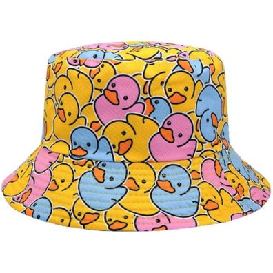 Enten Hut - Rosafarbener Retro Hüte Fischerhüte Sonnenhüte Eimerhüte Bucket Hats