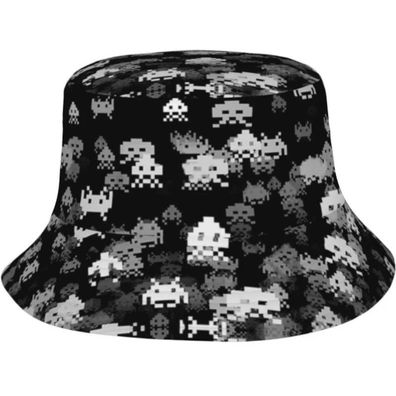Space Invaders Hut - Atari Hüte Fischerhüte Sonnenhüte Eimerhüte Bucket Hats
