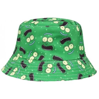 Pickle Rick Grüne Hut - Rick & Morty Hüte Fischerhüte Sonnenhüte Eimerhüte Bucket
