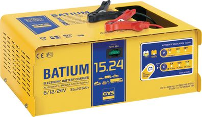 Batterieladegerät BATIUM 15-24 6/12/24 V effektiv:22/ arithmetisch: 7-10-15 A GYS