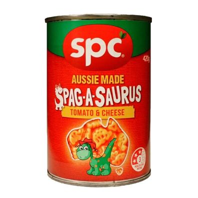 Spc Aussie Made Spaghetti Spagasaurus Tomato & Cheese 420 g