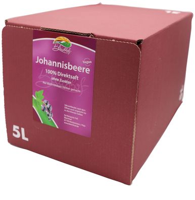 Bleichhof Schwarzer Johannisbeersaft – Bag-in-Box (1x 5l)