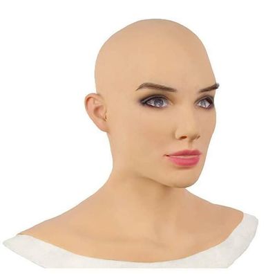 Realistisches-weibliches Frauengesicht Halloween Latex Maske fur Crossdressing