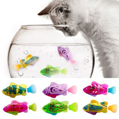 Katzenspielzeug Elektrischer Fisch Zappelnder Fisch Beweglich Wackelnd fur Katze