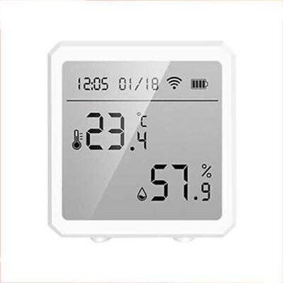 WIFI Temperatur Feuchtigkeitssensor Indoor Hygrometer Thermometer LCD Bildschirm