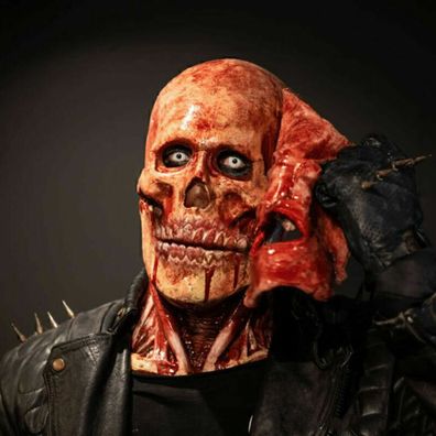 2021 Halloween Doppel-schicht Ripped Maske Horror Schädel Kopf Halloween masque