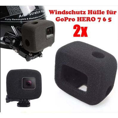 Windschutz Huelle fur GoPro HERO 6 7 Schaumstoff-Gehäuse Reduziert Windgeräusche