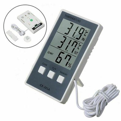 LCD Pool Wasser Thermometer Poolthermometer Schwimmbad Temperaturfuehler DHL
