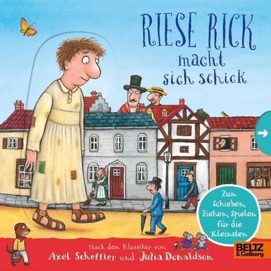 Riese Rick macht sich schick: Pappbilderbuch zum Schieben, Ziehen, Spielen ...