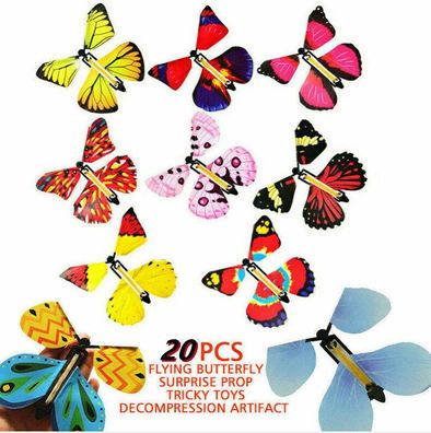 20 Magischer Fliegende Schmetterling Magic Fairy Flying Butterfly Geschenk Gift