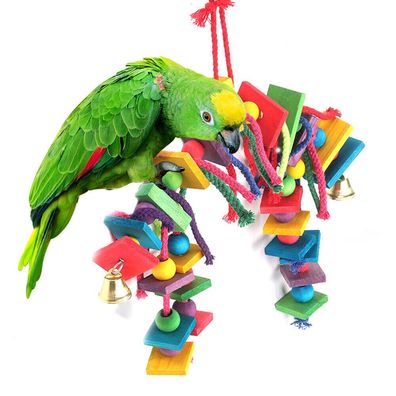 Vogelspielzeug Papageienspielzeug Sittichspielzeug Buntes Windspiel Small HolzDE