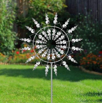 Einzigartige und Magisches Metall Garten Spinner Windfänger Windmuehlen Handwerk