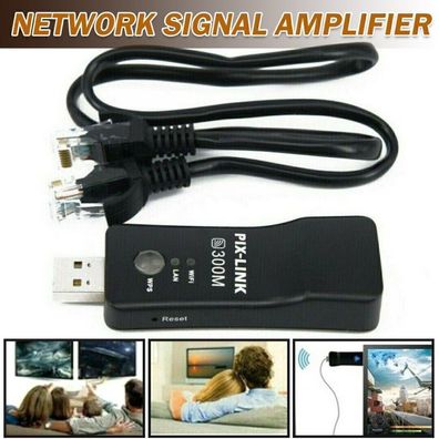 Wireless WLAN Dongle WLAN Adapter WiFi Dongle RJ-45 Ethernet Kabel fur Smart TV