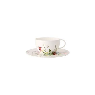 Tee-/ Cappuccinotasse 2-tlg. - Rosenthal Brillance BONE CHINA FLEURS Sauvages