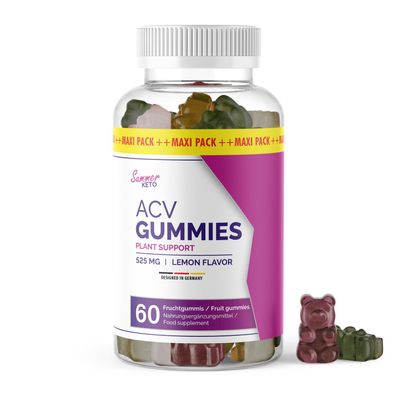 Summer KETO ACV Gummies | Fruchtgummies mit natürlichem Pflanzenaroma