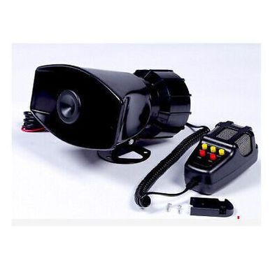12V 7 Sound Auto Warnung Alarm Polizei Siren Horn Lautsprecher&MIC System Kit
