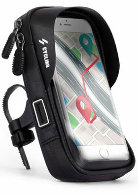 Fahrrad Halterung Handy Smartphone e-Bike Tasche Motorrad Halter Blende 6 Zoll
