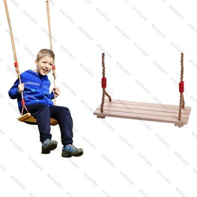 Kind Erwachsene Holz Schaukelsitz mit Höhe Einstellbar Seile Load 150kg !!