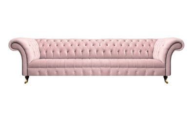 Wohnzimmer Rosa Luxus Viersitzer Sofa Couch Chesterfield Polstermöbel Neu