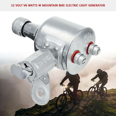 Motorisierte Fahrrad Reibung Generator Dynamo Scheinwerfer Ruecklicht Kit 12V6W