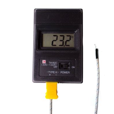 Digital Thermometer -50 bis + 700Â°C Typ K Temperatur Fuehler Messgerät