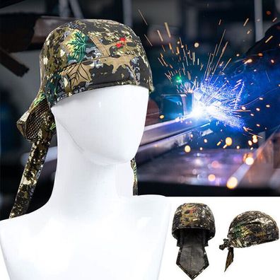 Schweißkappe Schweißermuetze Schweißer schuetzender Camouflage Kopfschutz DE HOT
