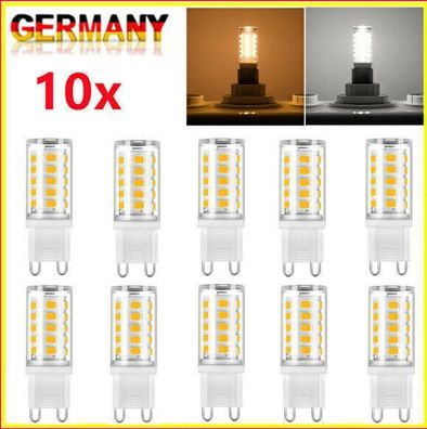 10er Pack G9 LED leuchtmittel 5W G9 Gluehbirne Lampen, Kein Flackern AC 220-240V