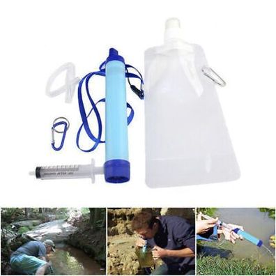 Outdoor Water Purifier Camping Emergency Life Survival Portable PurifierSJCR
