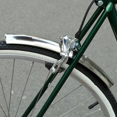 2 STueCKE Rennrad Schutzblech Fahrrad Radfahren Vorne Hinten Kotfluegel Silber TOP