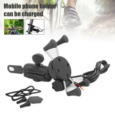 X Grip Handy GPS-Halter Universal-Motorrad Fahrrad-Lenkerhalterung USB Ladegerät