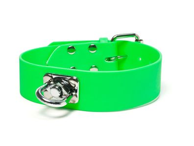 Mystique® Biothane Schweisshalsband 38mm neon grün