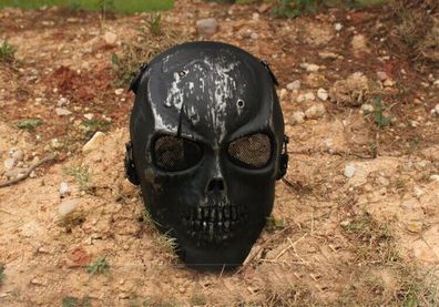 Tactical Skelett Schädel Totenkopf Maske Schutzmaske Volles Gesicht Cosplay DE
