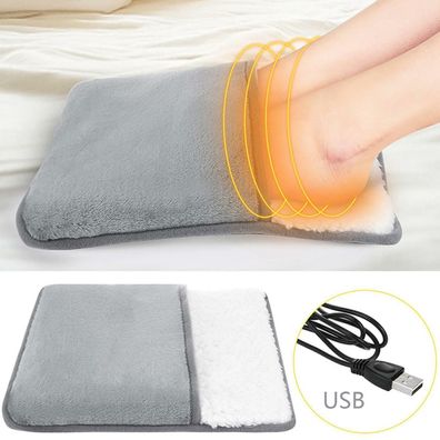 Elektrischer Fußwärmer USB Taillen Schulter Heizkissen Fleece Massagegerät