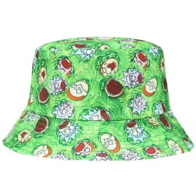 Rick & Morty Grüne Scream Hut - Rick Hüte Fischerhüte Sonnenhüte Eimerhüte Bucket Hat